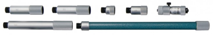 Нутромер 50-500mm в наборес удлинительными стержнями 137-203